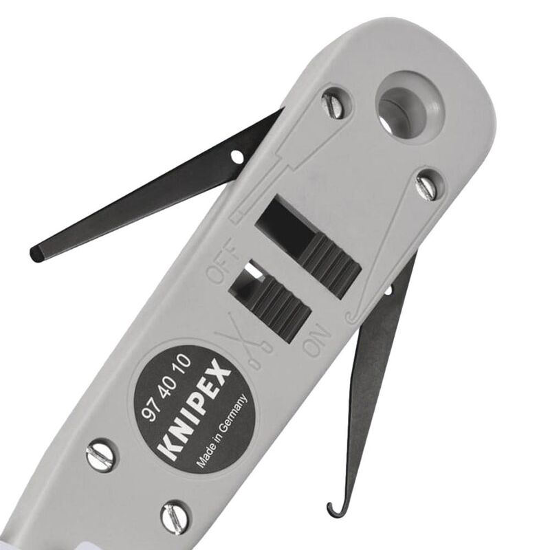 Knipex 974010 Punch Down Insertion Tool With Pulling Hook and Release Blade