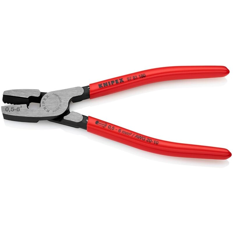 Knipex 9781180 Crimping Pliers 180mm For End Sleeves and Ferrules