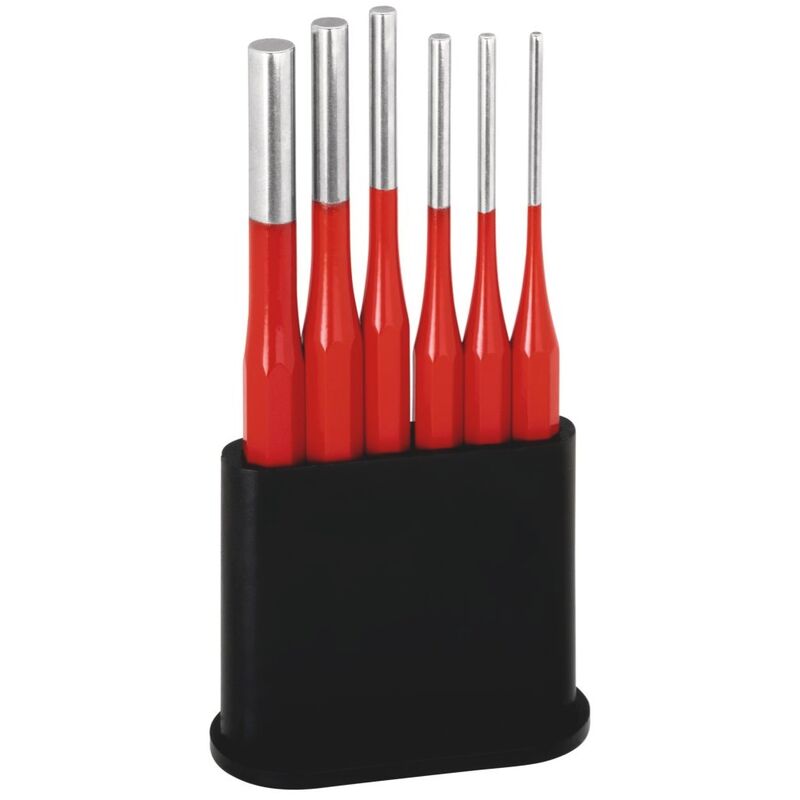 Rennsteig 4255606 Pin Punch Set 3mm 10mm 6 Piece Set