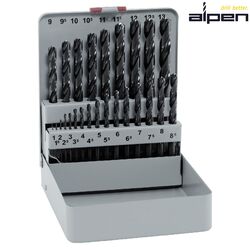 Alpen-Maykestag Drill Bit Set
1mm - 13mm (0.5mm Rises)
25 Pieces