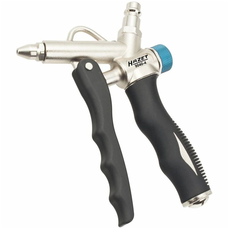 Hazet Air Blow Gun 2 Way Hose Connection Adjustable Flow 9040-4