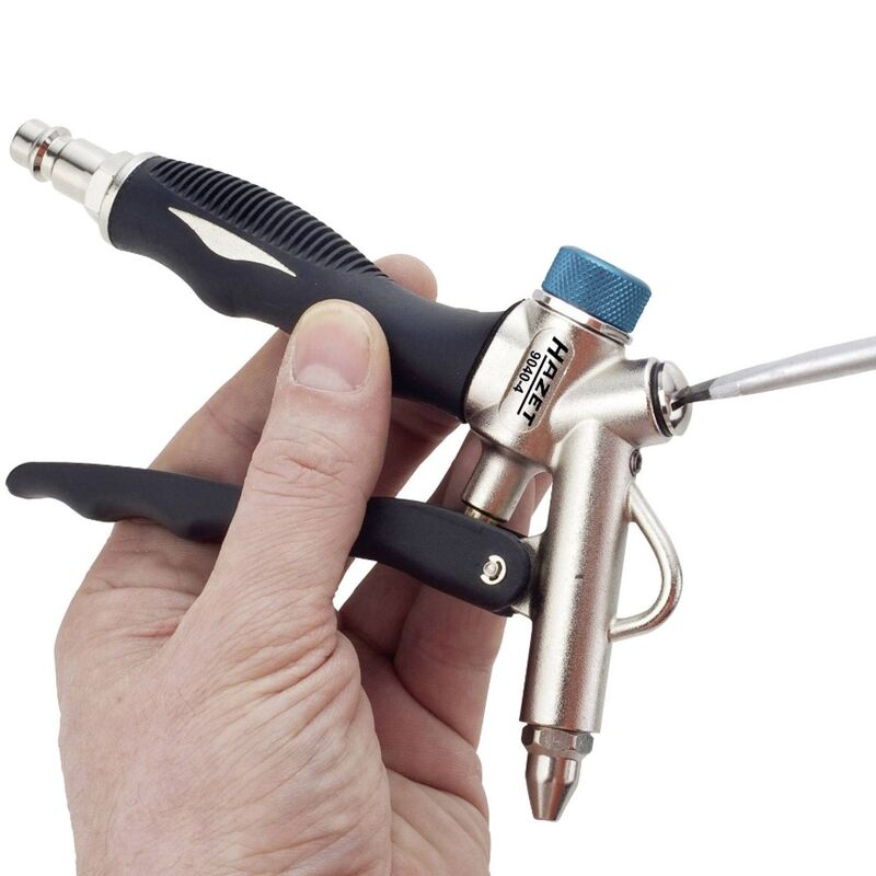Hazet Air Blow Gun 2 Way Hose Connection Adjustable Flow 9040-4