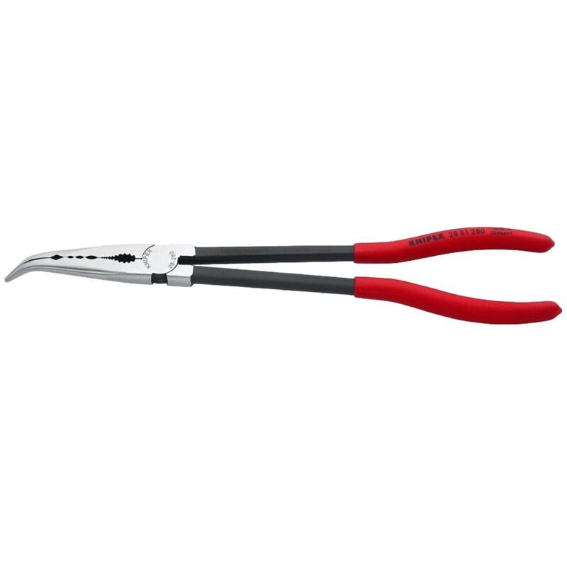 Knipex 2881280 Needle Nose Pliers Angled Tips 280mm Long Reach