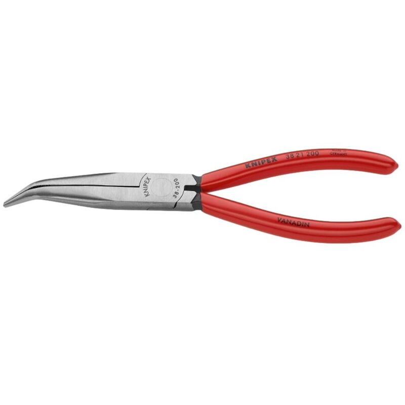 Knipex 3821200 Long Nose Pliers Angled Tips 200mm 40 Angle