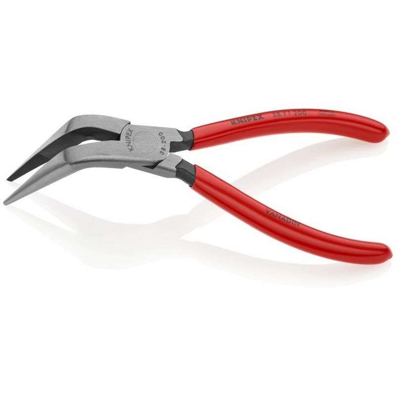 Knipex 3871200 Long Nose Pliers Angled Tips 200mm 70 Angle