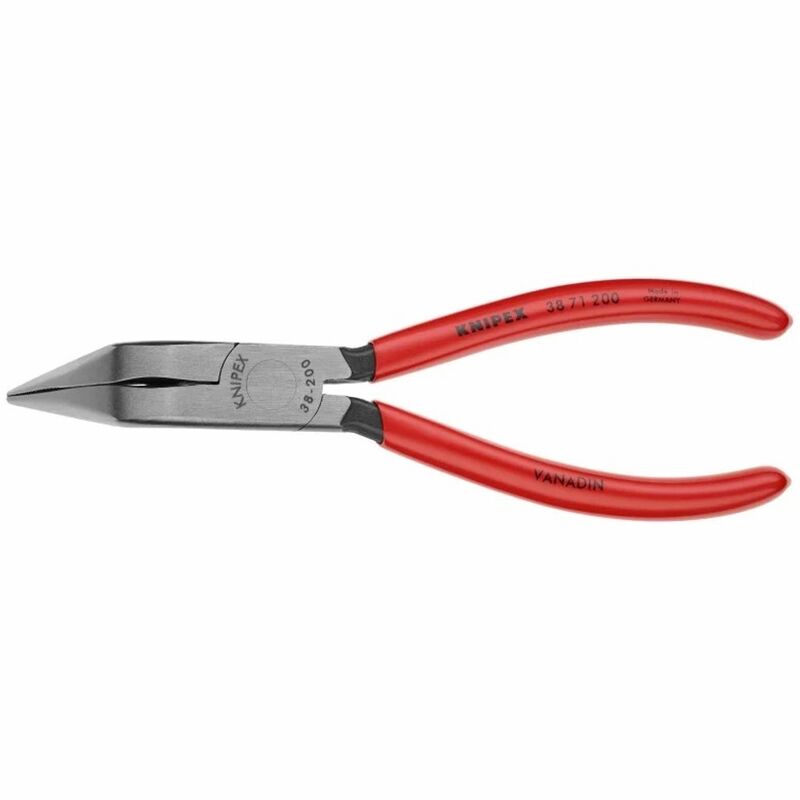 Knipex 3871200 Long Nose Pliers Angled Tips 200mm 70 Angle