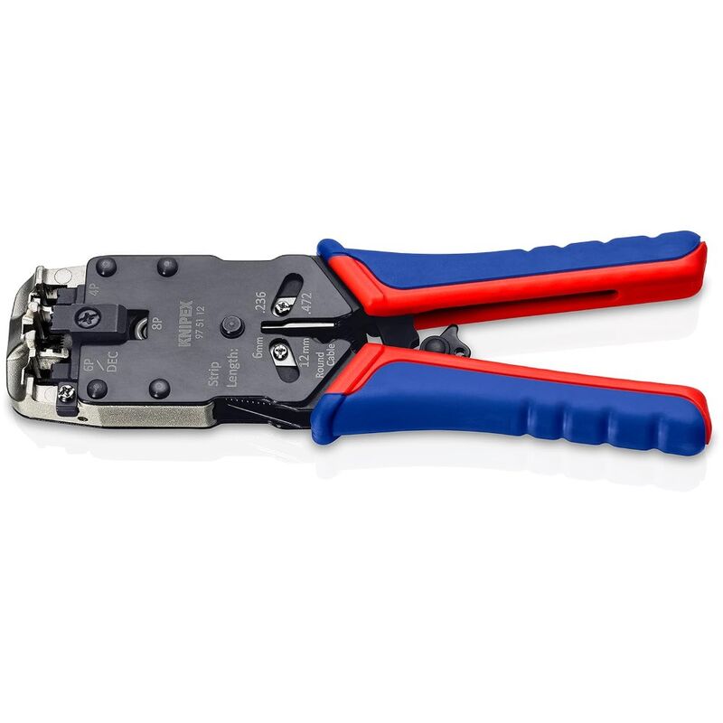 Knipex 975112 Crimping Pliers 200mm For Western Connectors RJ10 RJ1112 RJ45