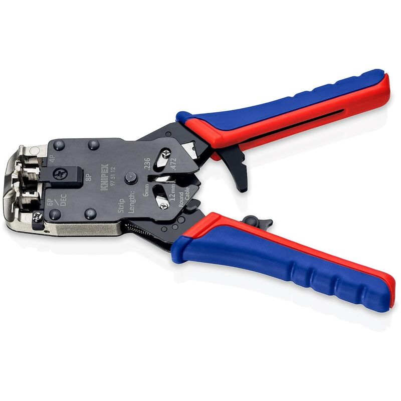 Knipex 975112 Crimping Pliers 200mm For Western Connectors RJ10 RJ1112 RJ45