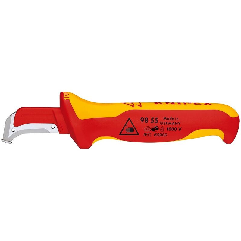 Knipex 9855 Cable Stripping Knife Insulated 1000V