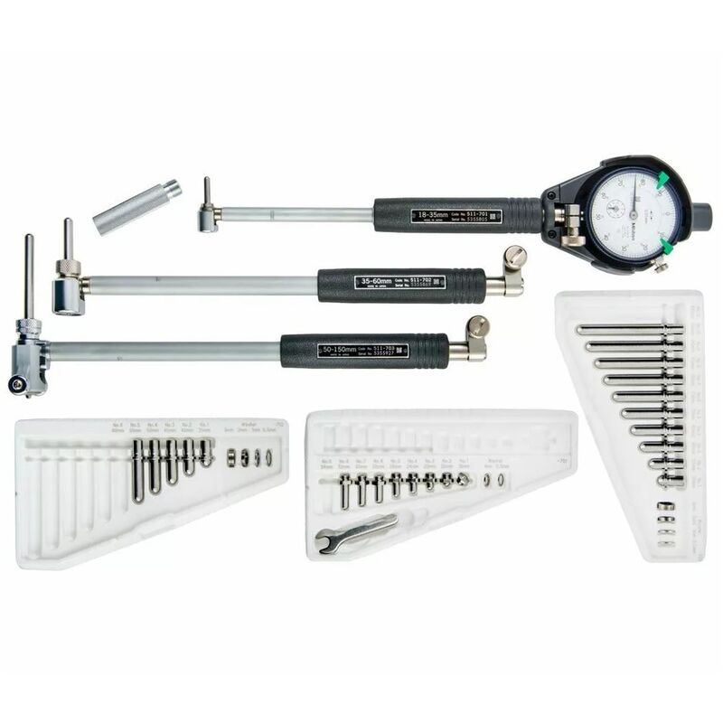 Mitutoyo Dial Bore Gauge Set Metric 18mm 150mm 51192220