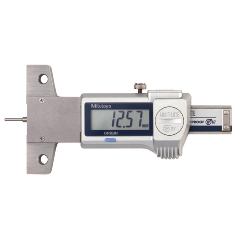 Mitutoyo Digital Depth Gauge Waterproof IP67 25mm 60mm Base 57110020