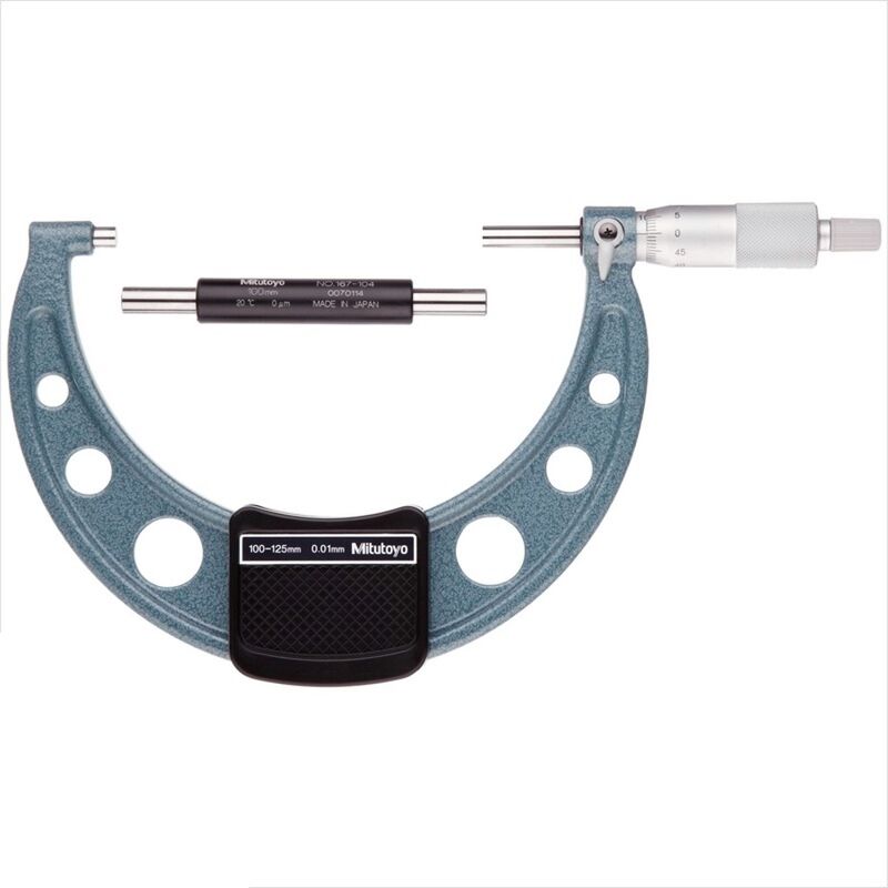 Mitutoyo Outside Micrometer Metric 100mm 125mm 10314110