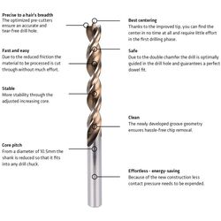 Alpen Maykestag Drill Bit Set 1mm to13mm 25 Pieces