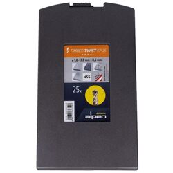 Alpen Maykestag Drill Bit Set 1mm to13mm 25 Pieces