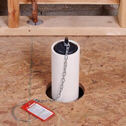 Cherne Inflatable Plug Pipe Blocking Test Ball 70mm to 85mm 270032