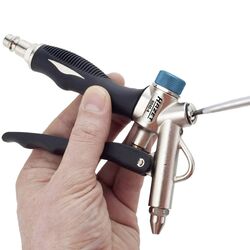 Hazet Air Blow Gun 2 Way Hose Connection Adjustable Flow 9040-4