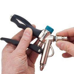 Hazet Air Blow Gun 2 Way Hose Connection Adjustable Flow 9040-4