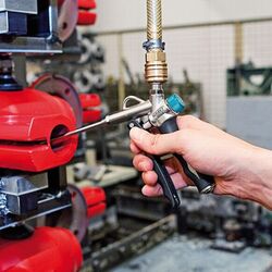 Hazet Air Blow Gun 2 Way Hose Connection Adjustable Flow 9040-4