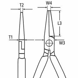 Knipex 2871280 Needle Nose Pliers 280mm Long Reach