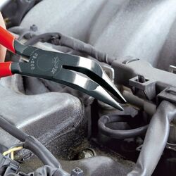 Knipex 3871200 Long Nose Pliers Angled Tips 200mm 70 Angle