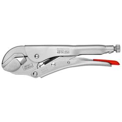 Knipex 40 14 250
Locking Pliers with Flat Jaws
250mm (Pivoting Jaw)