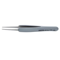 Knipex 922111ESD Precision Tweezers Blunt Tips 123mm ESD Rubber Grips