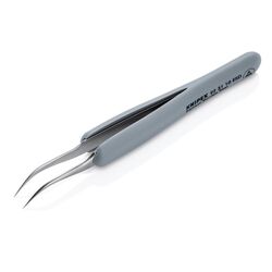 Knipex 923110ESD Precision Tweezers Angled Tips 122mm ESD Rubber Grips
