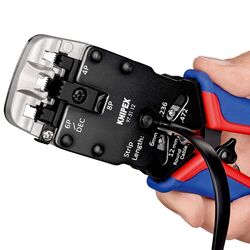 Knipex 975112 Crimping Pliers 200mm For Western Connectors RJ10 RJ1112 RJ45