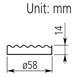 Mitutoyo Dial Indicator Stand 58mm Serrated Round Anvil 101462