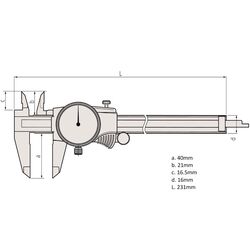 Mitutoyo Dial Vernier Caliper 150mm 505732