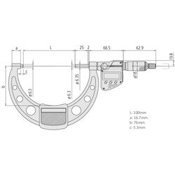 Mitutoyo Digital Micrometer Waterproof 100mm 125mm 29335030