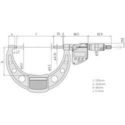 Mitutoyo Digital Micrometer Waterproof 125mm 150mm 29335130