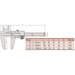 Mitutoyo Digital Vernier Caliper 600mm 50050610