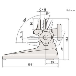 Mitutoyo Micrometer Stand Adjustable Angle 15610110