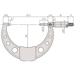 Mitutoyo Outside Micrometer Metric 125mm 150mm 10314210