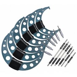 Mitutoyo Outside Micrometers Metric 150mm 300mm 10391510 6 Piece Set
