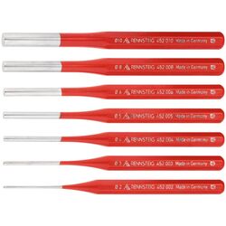 Rennsteig 4255606 Pin Punch Set 2mm 10mm 6 Piece Set