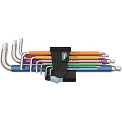 Wera Hex L Key 9 Piece Set Metric Stainless Steel 39509